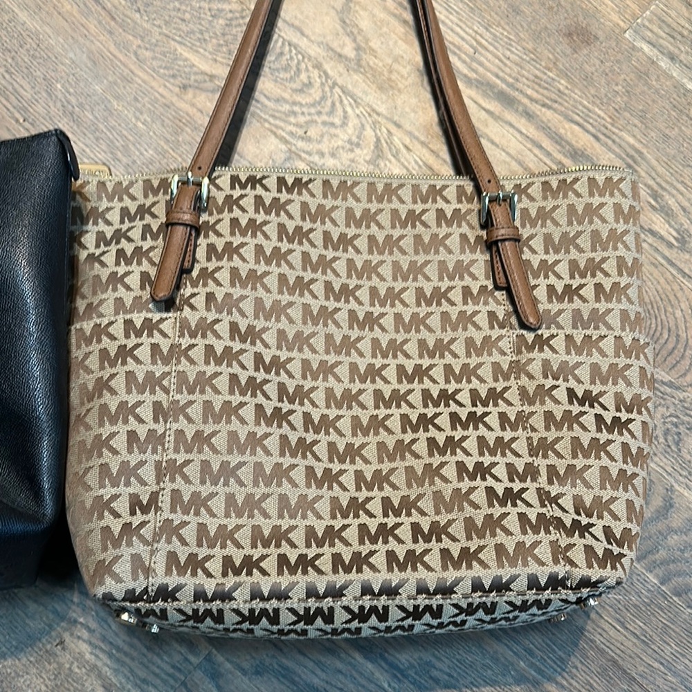 Michael Kors Brown Monogram Tote Bag